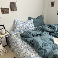 Bộ Chăn Ga Gối Cotton Tici Đũi Mix Màu Cực Xinh CAS Decor