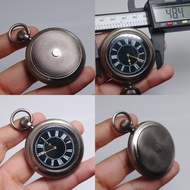 นาฬิกา Vintage มือสองญี่ปุ่น Pocket Watch นาฬิกาพก ระบบ QUARTZ พร้อมโซ่ ทรงกลม ไม่ทำงานจำเป็นต้องซ่อ