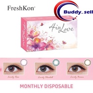 ( 2 PCS ) Freshkon 4 in Love Monthly Disposable Cosmetic Color Contact Lenses 1/3