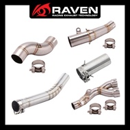 RAVEN Yamaha R6 1998-2021 Middle Pipe Stainless Steel Motorcycle Exhaust Link Pipe