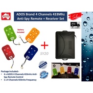 Ados Brand Auto Gate Remote Control For Stylish 4 season Anti-Spy Remote Control + 433Mhz Receiver Set