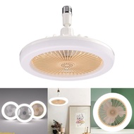 Doublebuy E27 LED Ceiling Fan Lamp Home Cooling Fan Three Working Modes Electric Fans