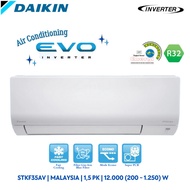 AC HEMAT LISTRIK EVO INVERTER DAIKIN 1,5 PK PRODUK MALAYSIA STKF35AV HEMAT BIAYA LOW WATT