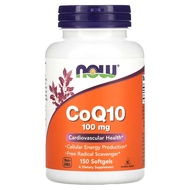 NOW Foods, CoQ10 100mg 150 Softgels Cardiovascular Health By NOW Foods