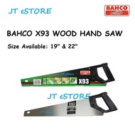 [JT eSTORE] BAHCO X93 Wood Hand Saw / Gergaji Kayu Tangan (19" &amp; 22")