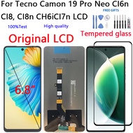 6.8 inches LCD For Tecno Camon 19 Pro Neo CI6n CI8, CI8n CH6iCI7n LCD Display Touch Screen Digitizer