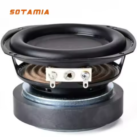 SOTAMIA 1Pcs 3 Inch Subwoofer 8 Ohm 20W 20 Core External Magnetic Rubber Edge Audio HIFI Loudspeaker