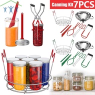 7Pcs Canning Supplies Starter Kit Canning Tools Set Stainless Steel Canning Set with Canning Rack SH
