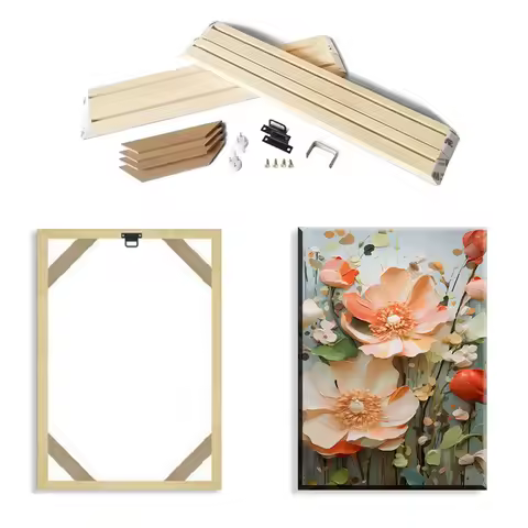 35x45 40x50cm Wall Art Painting Frame Wooden Frames for Canvas Oil Painting Diamond Painting Frames 