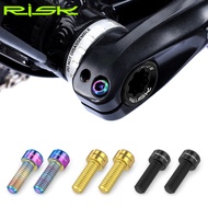 RISK M6x18mm Mountain Bike Crank Lock Titanium Alloy Screw Integrated Hollow Crank Fixing