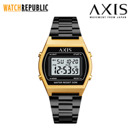 AXIS Digital Black Stainless Steel Unisex Watch AP3342-0216