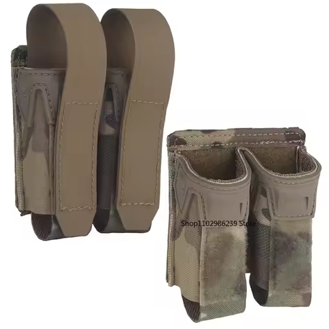 MOLLE Pistol Magazine Pouch 9mm .40 .357 .45ACP Single/Double Mag Holder Carrier for EDC Airsoft GBB