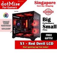 Red Devil LCD Gaming PC | Ryzen 9600X | 32GB DDR5 | ARGB | LCD CPU COOLER