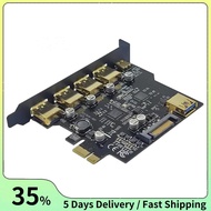 USB 3.2 PCIE Expansion Card PCIE 1X to USB 3.2 TYPE-C USB 3.2 Gen1 Adapter Multiplier USB3.2 PCI E C