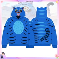 Kids Kpop Hunter Tiger Costume Hoodie, Kpop Hoodie For Fans, Fun Kpop Tiger Costume Outfit, Hallowee