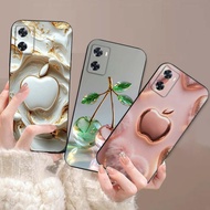 Oppo A77s case with crystal apple print - luxurious, lucky