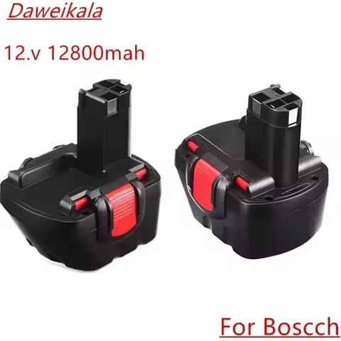 Replacement 12V 6AH Rechargeable Battery for BOSCH Compatible with AHS/GSB/GSR 12 VE-2, BAT043, BAT0