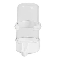 鏟屎官想偷懶 - （490ML）自動鳥籠懸掛式飲水器 兩用飲水餵食器 鳥用飲水器 自動餵食器 食品級材質 健康安全無異味 自動供水供食 便捷高效（白色）