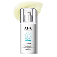 AHC Safe On Light Sun Serum SPF50+ PA++++ 40ml | Lightweight UV Protection Sunscreen Serum