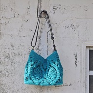 【現貨】Handmade手工編織/麻繩編織斜背包/斜背包/兩用包