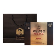 High-Speed Rail Male Korean Red Ginseng Golden Drink Gift Box With Bag