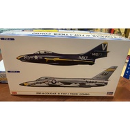 Hasegawa 00906 F9F-8 COUGAR and F11F-1 TIGER COMBO (Two kits in the box) 1/72