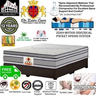 Dr. Euro Care Manchester Individual Pocket Spring with(3" Latex Feel Plush-Top) Mattress / Tilam 11 