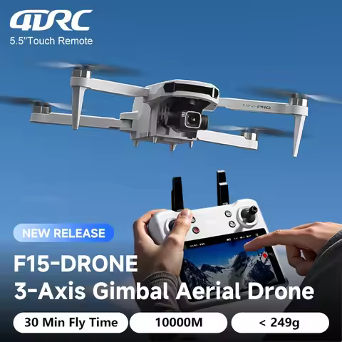 4DRC F15 8K Camera Drone with 3-Axis Gimbal, 240g Foldable Quadcopter, 30min Flight,GPS Smart Follow