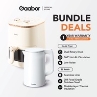 [Bundle Sales]Gaabor 5L High Capacity Air Fryer AF-45M01A + 2L Electric Kettle EK20M-WH01A