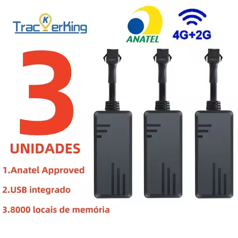 TrackerKing 3pieces J16 4G Vehicle GPS Tracker CAT1 ACC Relay 2G Battery Car Bus Truck Motorcycle GT