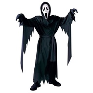 Children Screaming Ghost Costume Dark Ghost Death Mask Costume Robe Halloween Horror Cosplay Costume