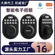 K-88/ Intelligent Locking Hot Household Wooden Door Digital Password Fingerprint Graffiti Pass Lock Bluetooth Electronic