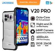 OUKITEL Doogee V20 PRO 5G 20GB RAM 256GB ROM Thermal Imaging 6.43" 2K AMOLED Display 6000mAh   Rugged Phone 64MP Camera OTG NFC Smartphone