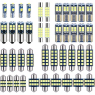 42-Pack White 12V DE3175 6418 6411 T10 2825 BA9S 64111 T5 74 6612F 6615F 31mm 36mm 41mm LED bulb Kit