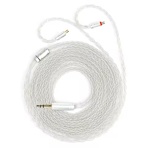 KBEAR ST12Plus silver iem cable 2pin Upgrade Cable Copper Cable Connector 4N 4.4MM MMCX/2PIN-S/2PIN-