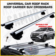 🗄️ For Perodua Aruz SUV Car Roof Rack Bar Luggage Carrier Car With Side Rail Rak Bumbung Kereta Universal Car Roof Rack
