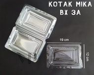 Plastik Mika BX 3A Kotak MIka 100 pcs Box Nasi Kue Dimsum Tray