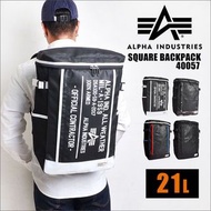 日本預訂 alpha industries logo 黑白 拼色 防水揹包