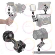 1inch Ball Head Adapter 1/4" /M5 Adjustable Screw Mount for GoPro Action SLR Camera Underwater Divin