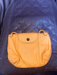 Longchamp LE PLIAGE CUIR 斜背袋 小羊皮