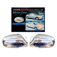 Honda Civic EK9 EK SO4 SO3 (1996 - 1999) Car Auto Side Door Mirror Cover Chrome Trim Fine ABS Platin