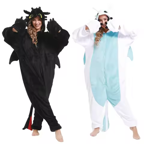 Kigurumi Toothless Onesie Pajamas Adult Jumpsuit Animal Onesies Pyjamas How to Train Toothless Drago