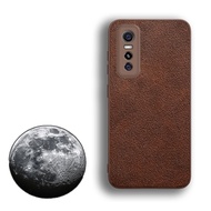 For Vivo Y73s S7E V2031A V2031EA V2031A Rough Rubber Texture Retro Phone Case Shockproof Grip Slim P