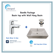 Bundle Package Becker Wall Hung Basin With Grohe Basin Tap