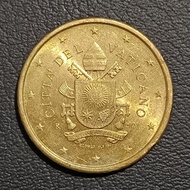 Koin Lustre 1079 - 50 Cents Euro Vatican City Tahun 2021