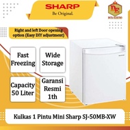 TERLARIS!!! Kulkas 1 Pintu Mini Bar Sharp SJ-50MB-XW