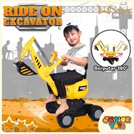 Children's Excavator Car Can Move 360 Degrees Push Ride On Toys
