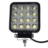 LED SOROT LAMPU TEMBAK SOROT MOTOR MOBIL 16 mata 48 wat  65mm 12V 24 VOLT Lampu Tembak Mobil Lampu S