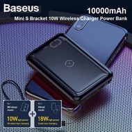 Brand New Baseus Mini S Bracket 10W 10000mAh Wireless Charger Powerbank PD+QC3.0 Type-C.