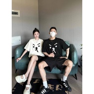 Couple Wear Short-Sleeved Clothes T-Shirt Pure Cotton Different Summer 2024 Funny Emo